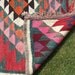 Vibrant Woven Persian Kilim. 8 ft x 4 ft. Bright Wool Rug/Kilim/Carpet Runner. Afghanistan.