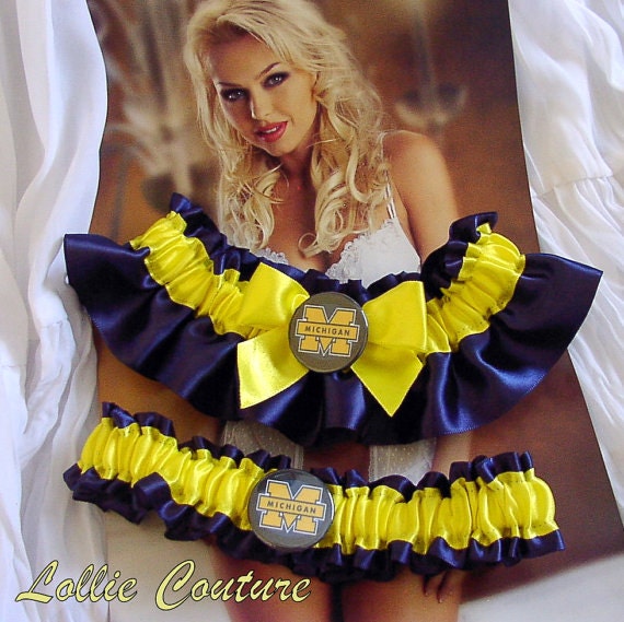 Wolverines Garters - Michigan college garters- Spartans garter