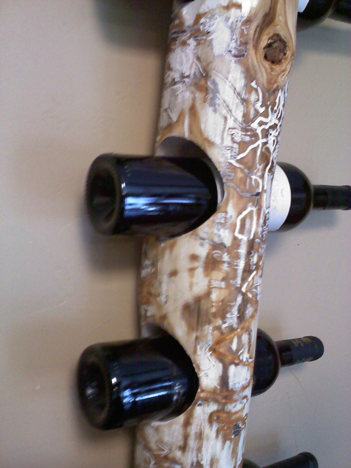 Wall Hanging Wine Rack in Colorado Aspen