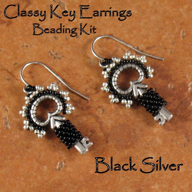 Beading Kit - Classy Key Earrings