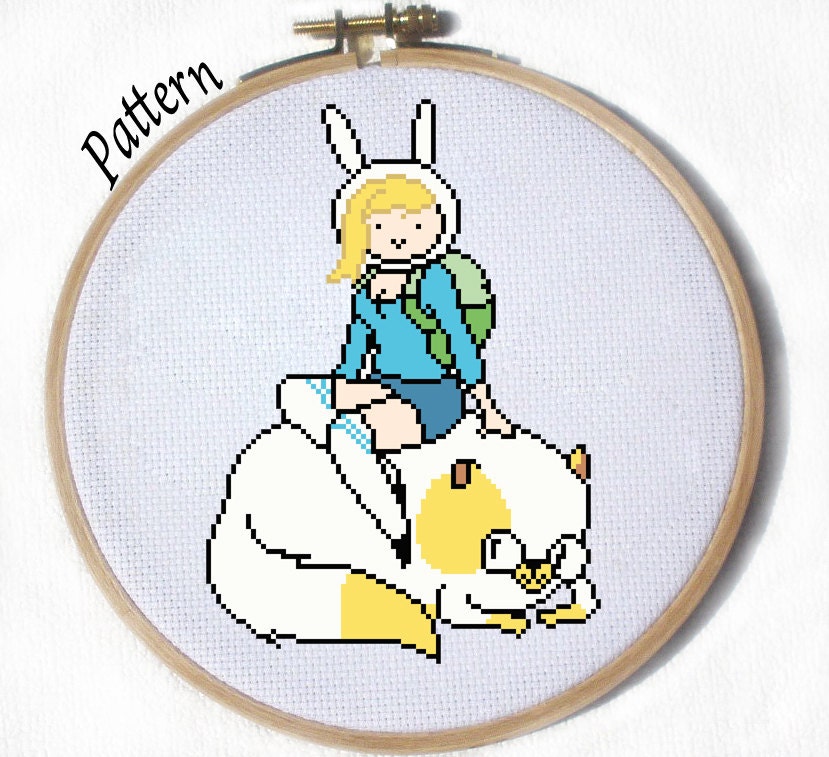 Fionna & Cake, from Adventure Time Cross stitch pattern