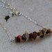 The Macha Crow's Indian Corn -Nine shades of Earthy Jasper and Agate Stones on  copper link necklace.