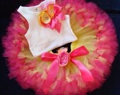 Sweet Strawberry Lemonade Birthday Tutu Dress Ombre Set