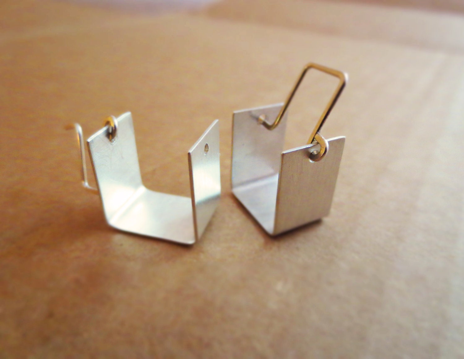 Silver Cubicle Earrings