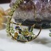 Sale-Was 28, Now 22--Wire Wrapped Emerald Earrings, Emerald Green Earrings, Gypsy Dance