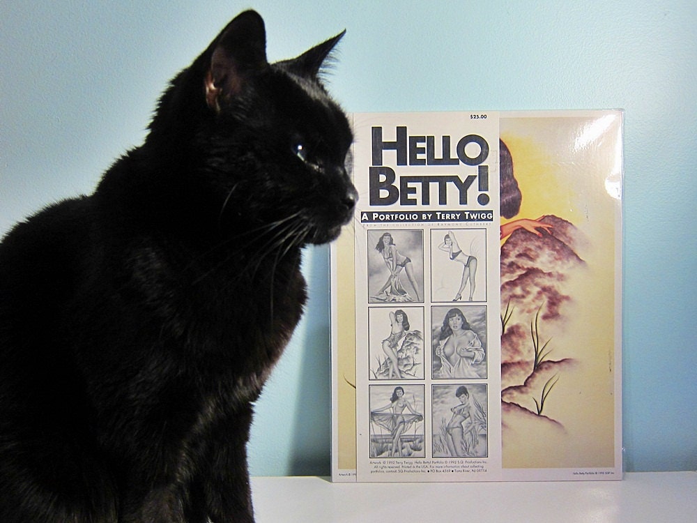 Helly Betty - Bettie Page Art Prints by Terry Twigg pinup art