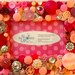 Pink Button Picture Frame for 4"x6" photo