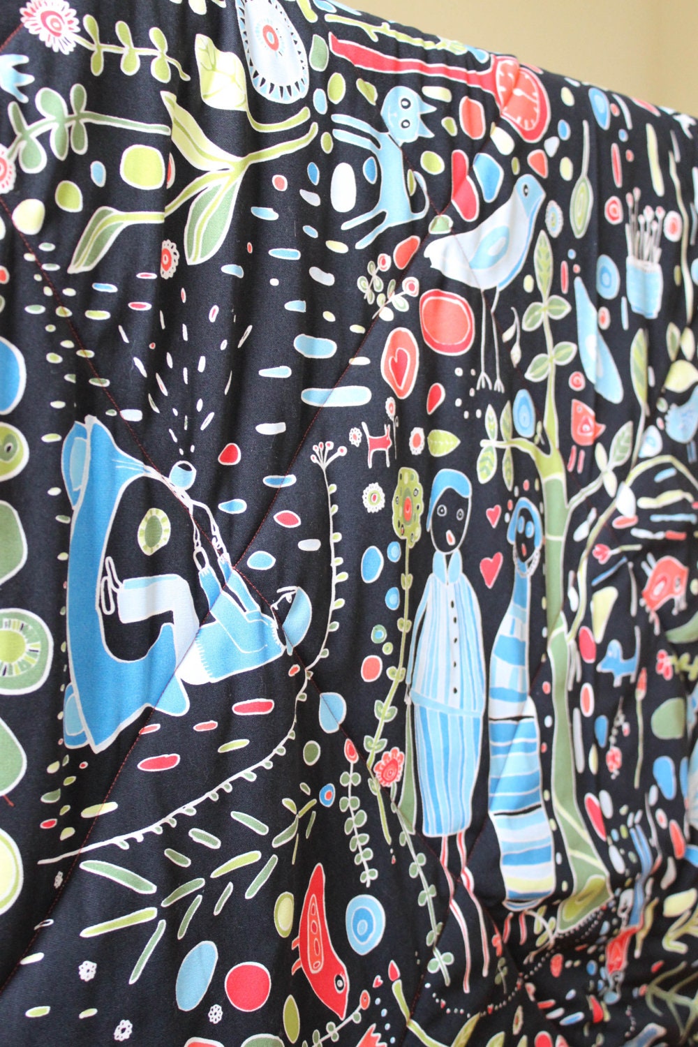 Super Size Baby Playmat. Modern Scooter Town Print. Double Padded Cushioned Floor Mat. Natural Baby.