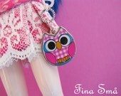 SALE LAST CHANCE Pink Owl Blythe Pull Charm
