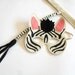 Children Zebra Carnival Costume Mask and Tail Set for Kids, Eco Friendly,  Pretend Play Dress up Toy for Girls Boys,Toddlers