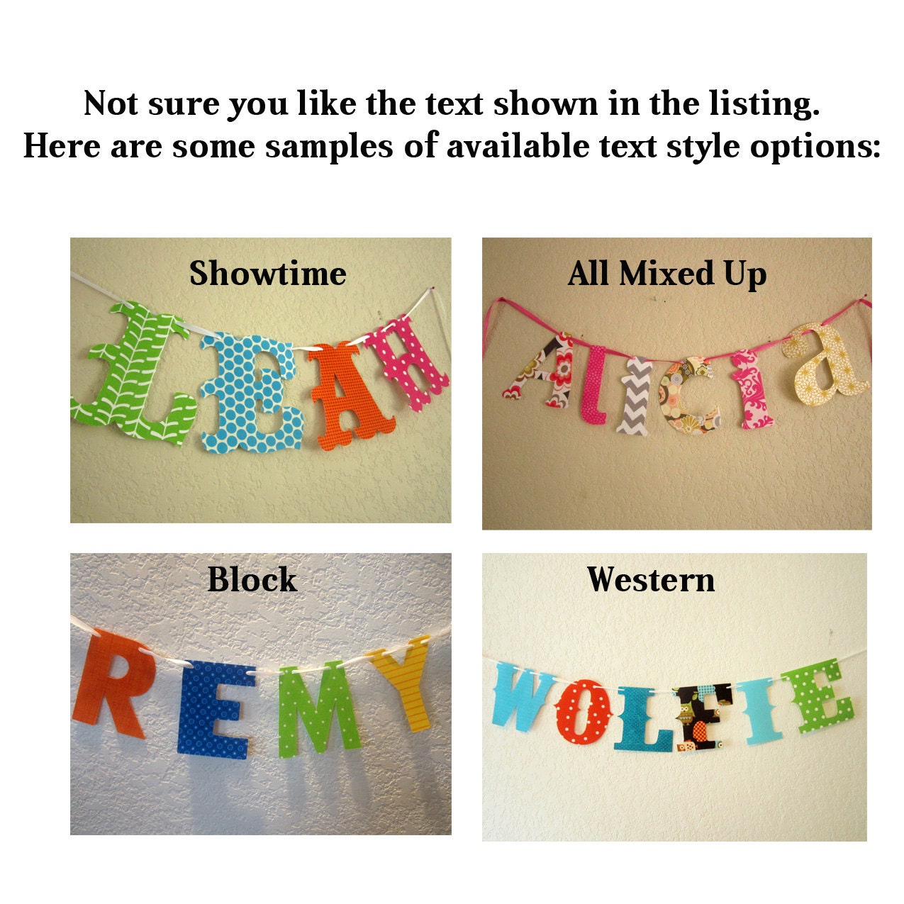 Custom - Large Happy Birthday plus cake bunting