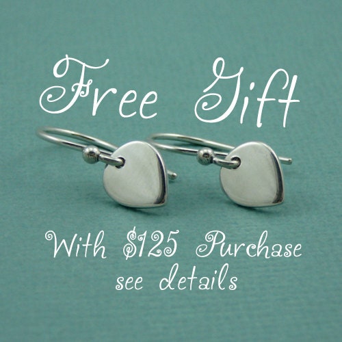 Free Gift with 125 Dollar Purchase - lotus earrings - Please DO NOT purchase this link