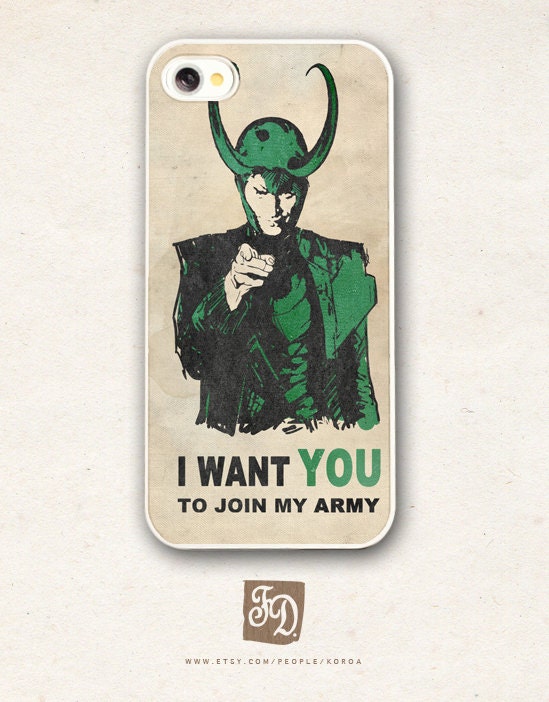Iphone 5 hard case LOKI's ARMY , the Avengers, Thor