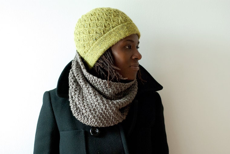 Knitting PDF HAT pattern - Golden Autumn Hat - Unisex Adult/Children - Original design by  ABLACKPEPPER