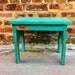 Farmhouse Footstool In Turquoise