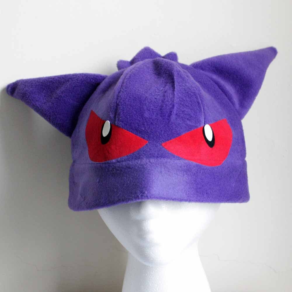 Gengar Pokemon Fleece Hat Anime Manga Cosplay Rave Skiing Snowboarding Video Game