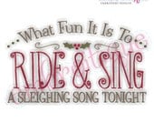 What Fun it is to Ride & Sing a Sleighing Song Tonight - Christmas Carol Jingle Bell Song