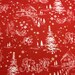 Japanese Cotton Print Fabric - Daiwabo, Half Yard - Christmas Green - NT402