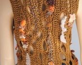 Freeform Crochet Vest  - Top  - Wearable Art - OOAK