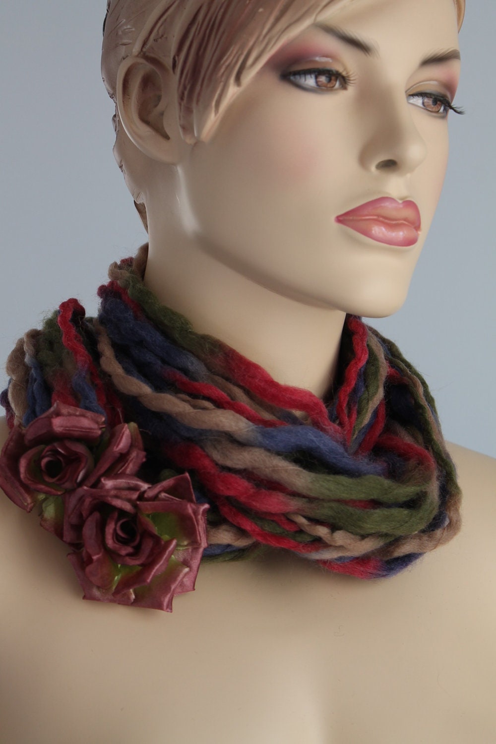 Wool  Infinity Scarf / Loop Scarf / Scarf Necklace