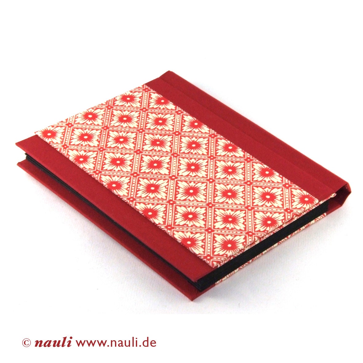 Accordion Folder - Memo Pocket red Java Flowers