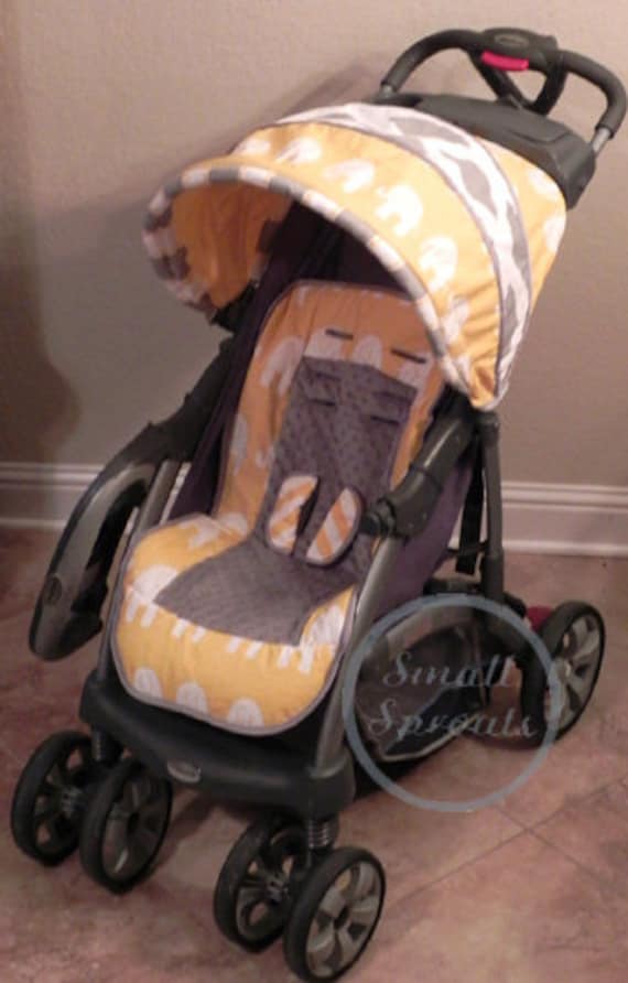 Custom Boutique Stroller Seat Cover and Canopy, Choose Your Fabric