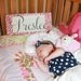 Nursery Sign, Baby Name Sign, Childs Sign, Family Sign, Shower Gift. Zebra frame with First Name or Last Name Sign.  Vintage, 10 X 18 inch.
