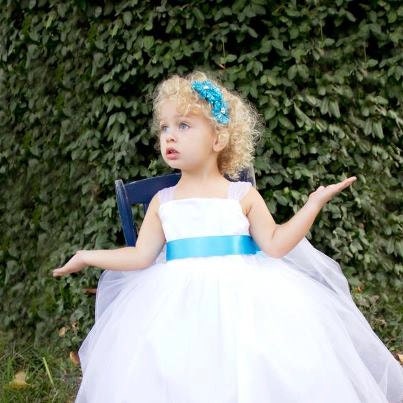 Tulle Layered Flower Girl Dress