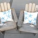 Little sea stars starfish pair of indoor outdoor pillows 12"x12" set of two coastal beach children's ocean nautical Crabby Chris Original