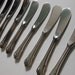 Wallace Butter Knives Grand Colonial Pattern Set of 9 Vintage Stainless Steel
