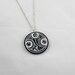 Doctor Who Necklace - Gallifreyan Timelord Seal Etched Pendant