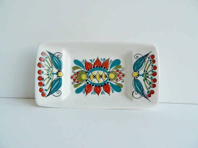 Saga Norsk small porcelain dish figgjo fajance Norway