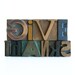 Give Thanks Vintage Wood Letterpress Type Set