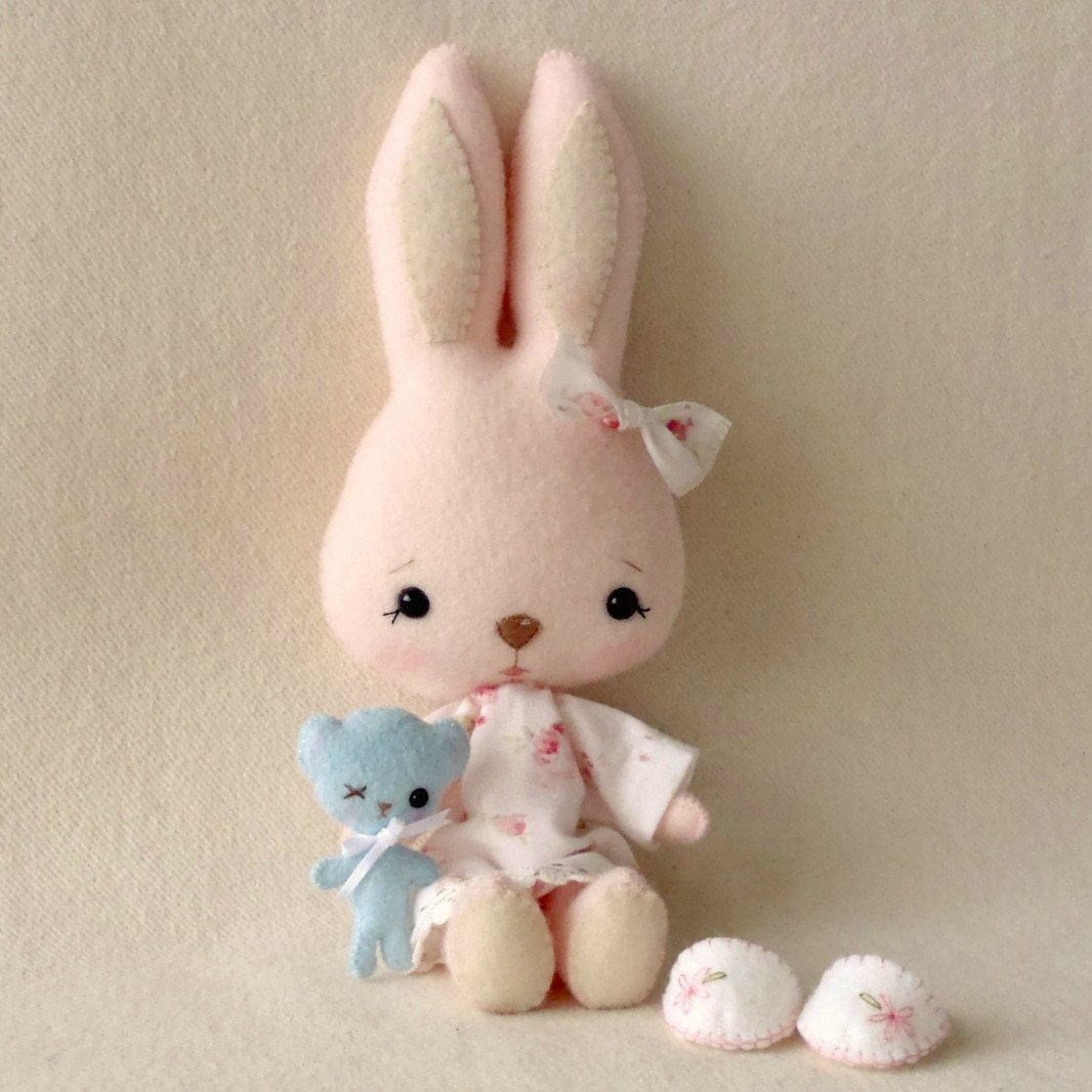 Bunnycup and Tedward pdf Pattern - Instant Download