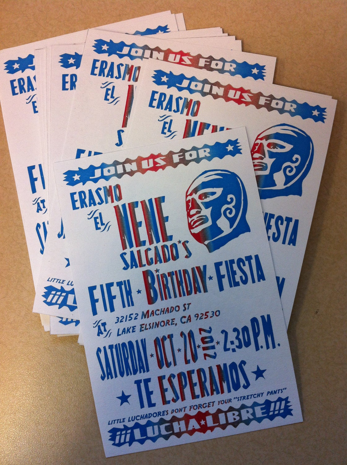 Lucha Libre Design Invitation