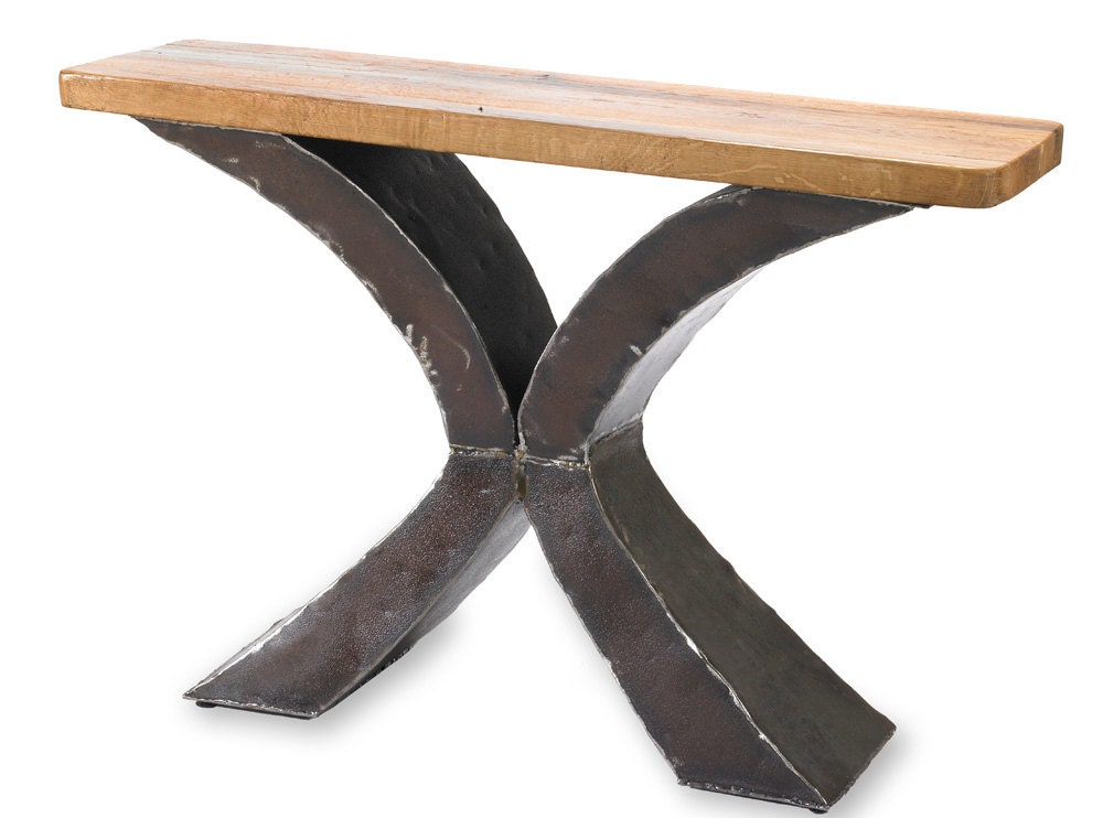 Wood & Metal Table X console