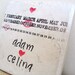 Personalized Wedding Gift-Name/Date Coasters-Unique Wedding Gift by burlap and blue