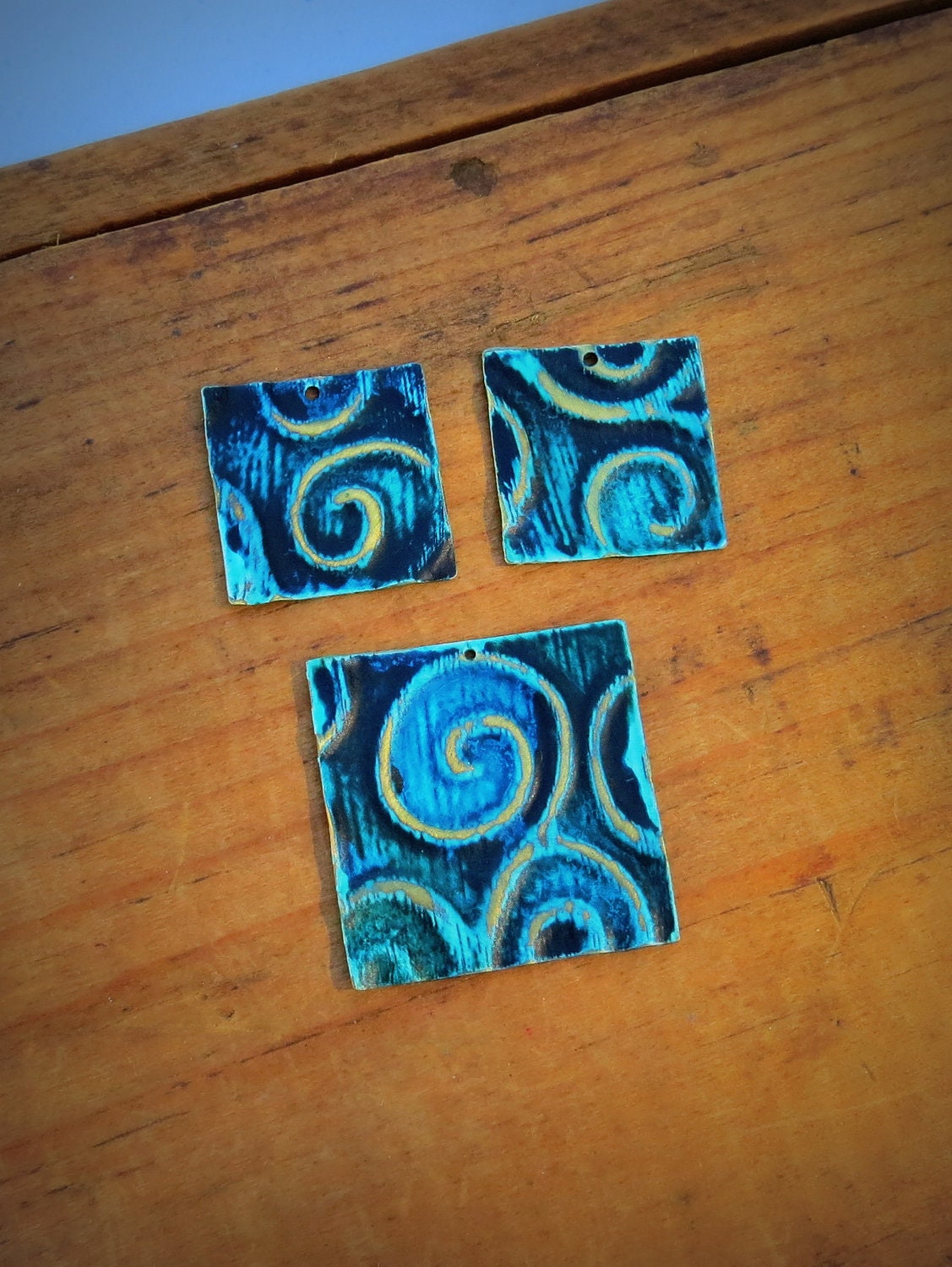 Vintaj Natural Brass altered pendants and charms