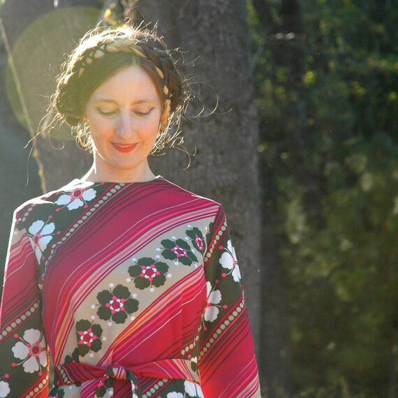 1960s Mod Dress... 60s Vintage Dress.... Autumn Dress... COULEUR CAFE (m)