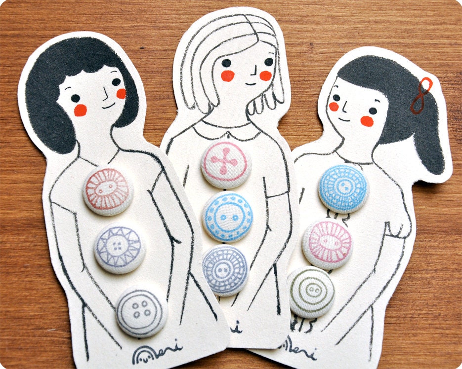 Mademoiselle Fabric Covered Buttons