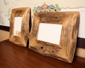Reclaimed Farm Wood Artwork or Photo Frame Collection two 5x7 frames
