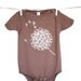 Dandelions, Dandelion Onesie, Cute baby clothes, baby girl, fall fashion, brown, organic, etsykids team