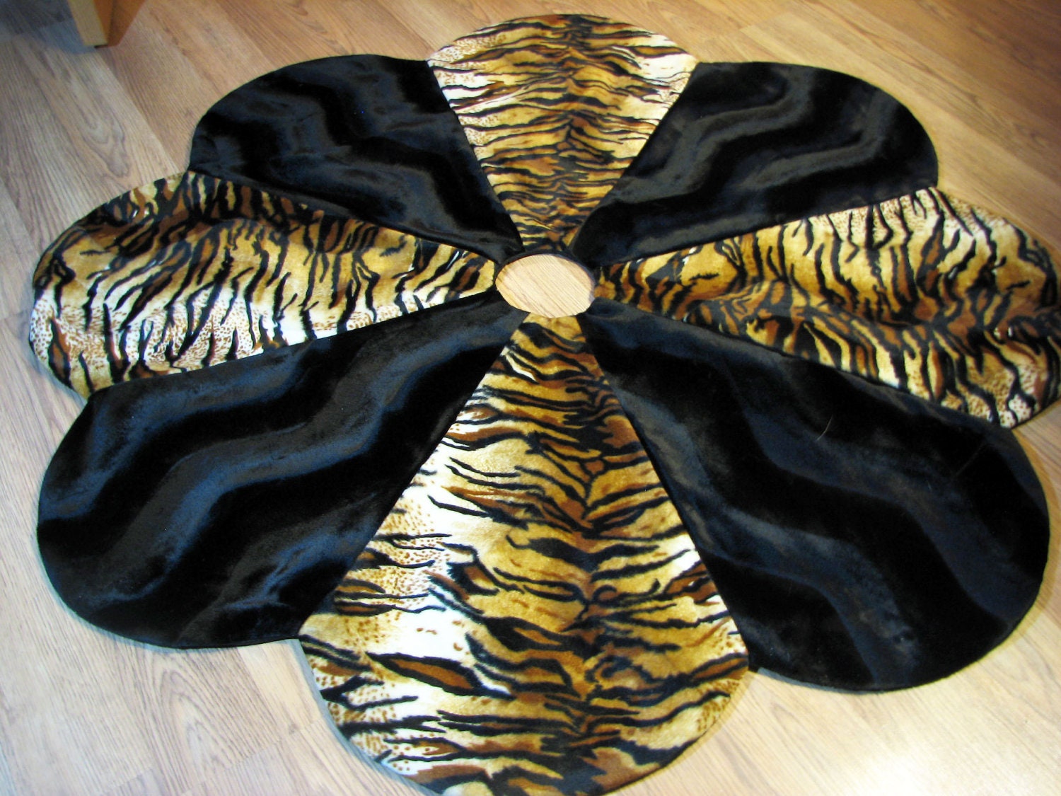 tiger black animal print christmas tree skirt by tiger black animal print christmas tree skirt by
