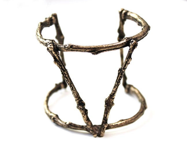 Twig Cuff in Bronze