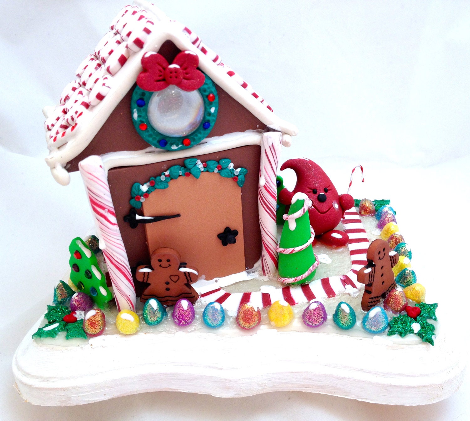 Parker's Christmas Gingerbread House - Twelve Days of Christmas Polymer Clay Decoration