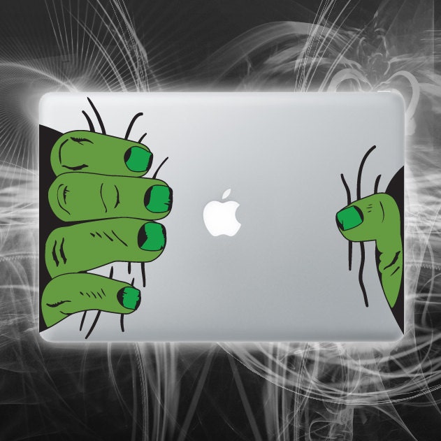 Smashed laptop decal
