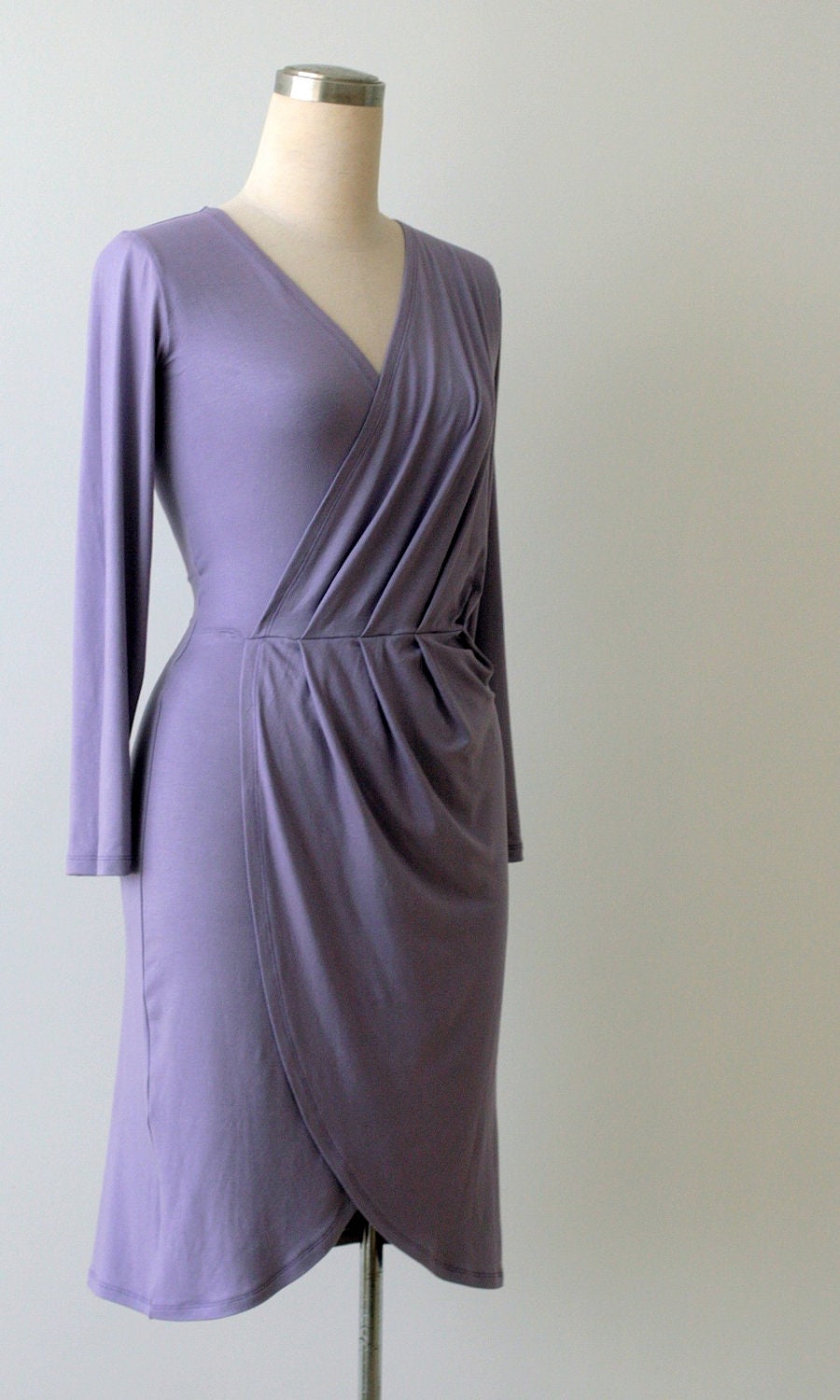 Day dress Wrap dress with long sleeves Sundress Plus size Dress Women dress Speciality size dress XL Women clothing