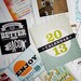 ON SALE 2013 desk calendar with inspirational quotes in cd case stand