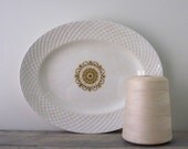Wedgwood China Platter Gold Medallion