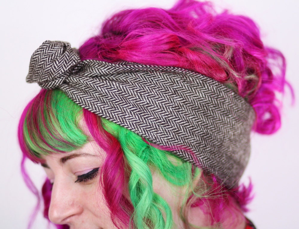 Wool Ear Warmer Winter Headband, Wired Hair Band, Various Colours